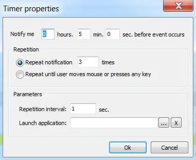 timer screen