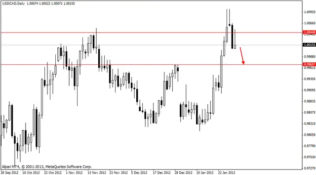 usdcad 31012013