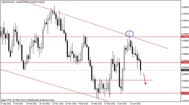 usdchf 30012013