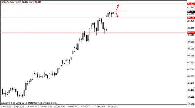 usdjpy 31012013