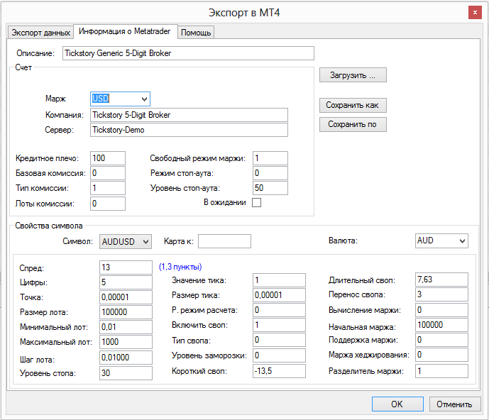Export MT4 info o Metatrader