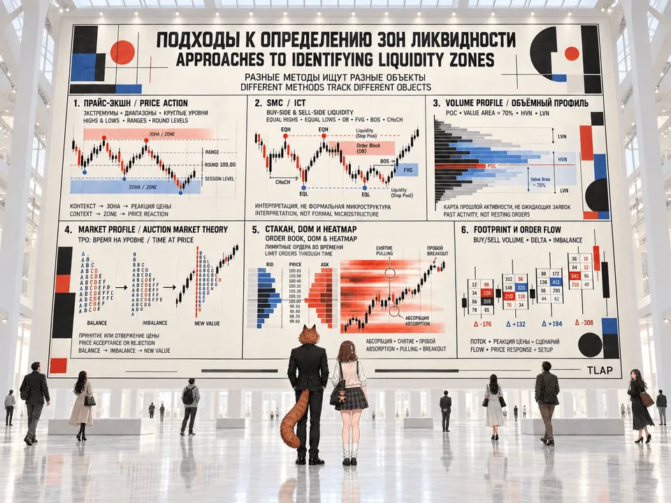 Popular methods for identifying liquidity zones