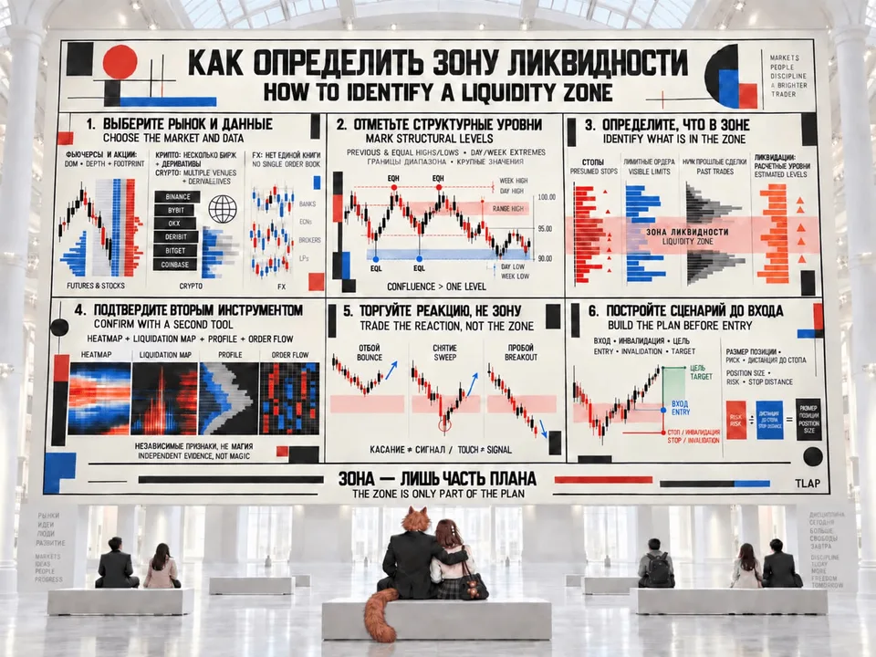Step-by-step liquidity-zone identification algorithm
