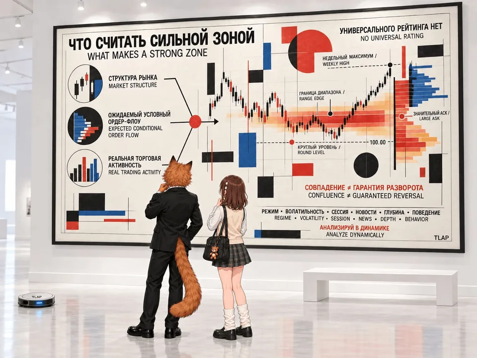 Features of a strong liquidity zone