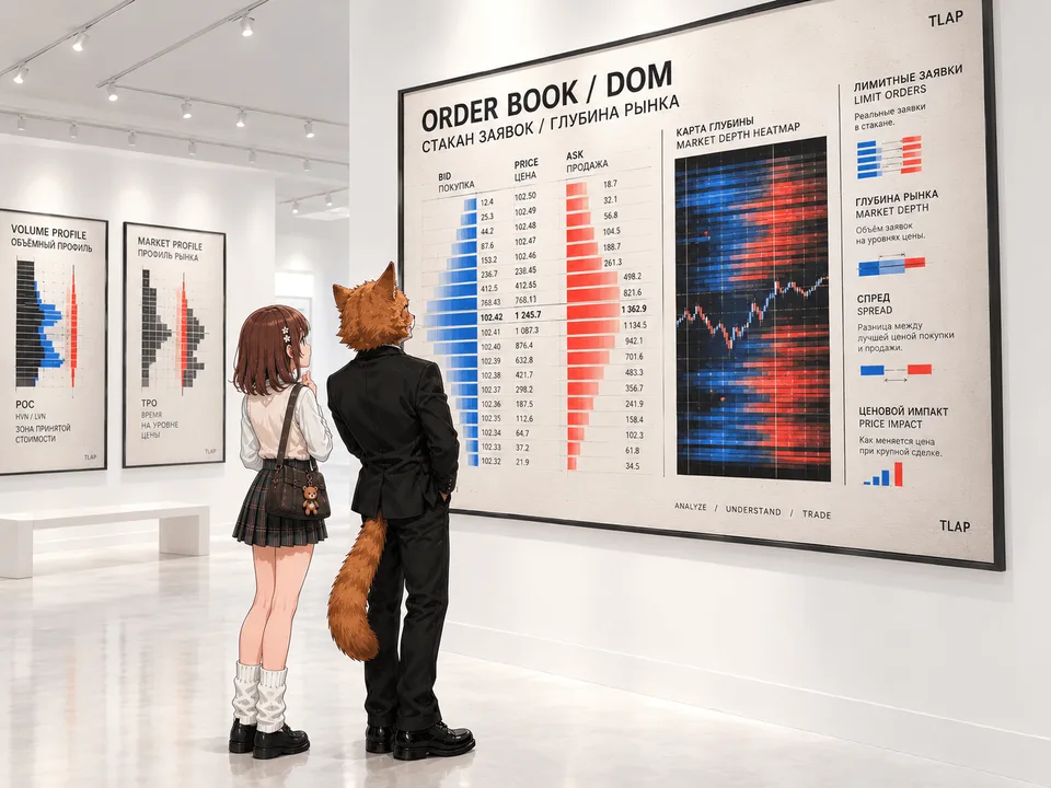 Visible liquidity in the order book