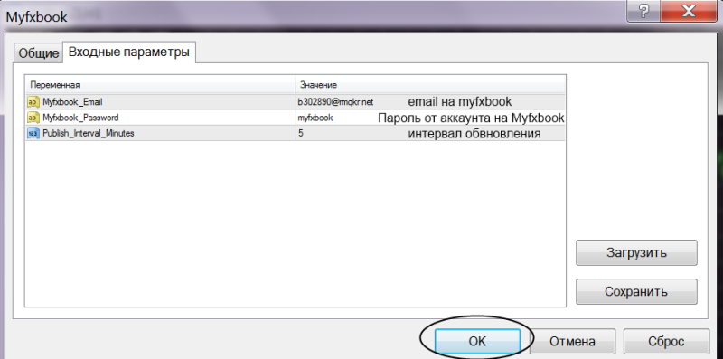 myfxbook ea settings