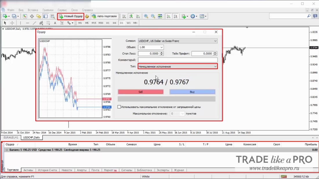 43 Opening a Trade Metatrader 4