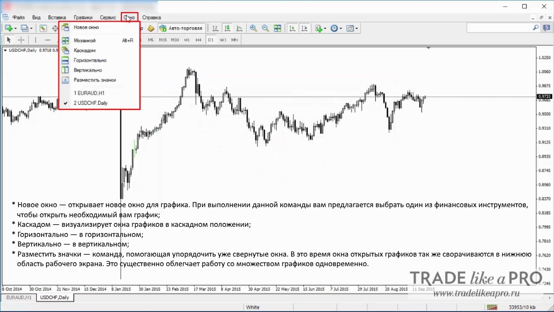 Metatrader 4 Window