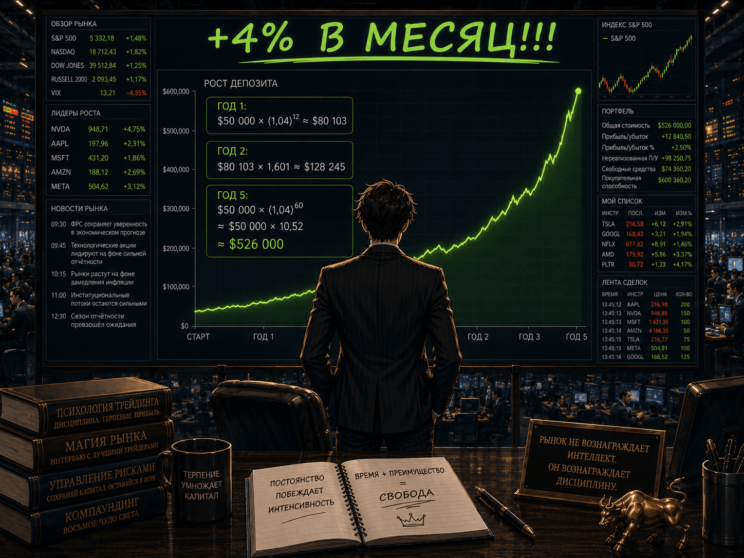 трейдинг 4%