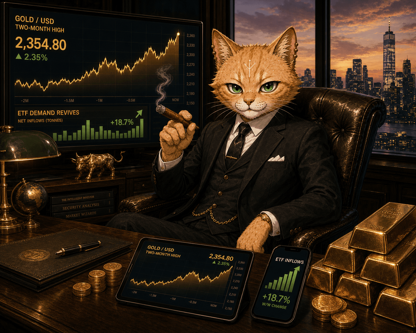 Gold Returns to a Two-Month High as ETF Demand Revives