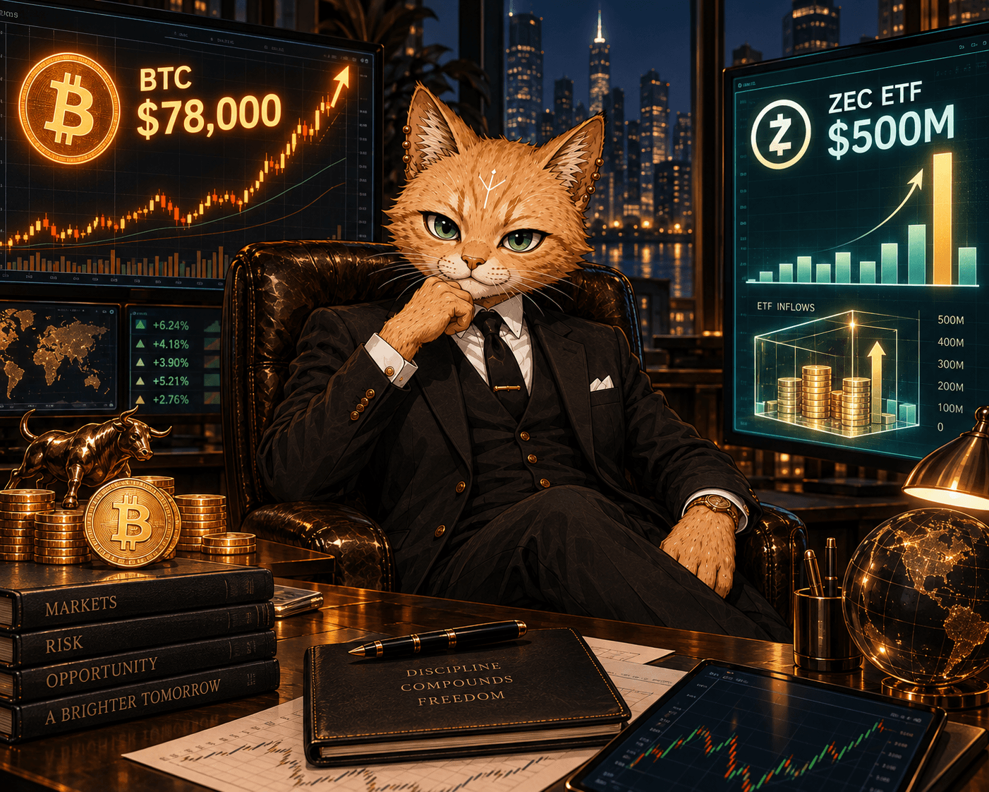 Откуп биткоина у $78 000 и аномалия Zcash-ETF: где спрос, а где ажиотаж